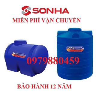 Bồn nhựa đứng Deko Sơn Hà, bảo hành 12 năm