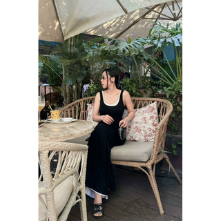 ĐẦM MIDI BA LỖ VIỀN XẺ SAU