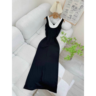 ĐẦM MIDI BA LỖ VIỀN XẺ SAU