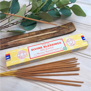 Nhang Cầu Nguyện Đốt Nơi Thờ Cúng Divine Blessing Satya Nag Champa - THẢO MỘC XÔNG NHÀ