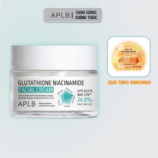  Kem Dưỡng APLB Glutathione Niacinamide Facial Cấp Ẩm Làm Trắng Se Khít Lỗ Chân Lông Dung Tích 55 ml
