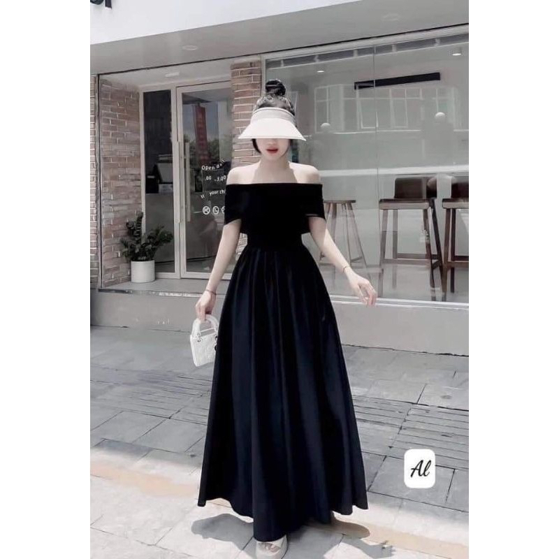Váy Dáng Dài Trễ Vai