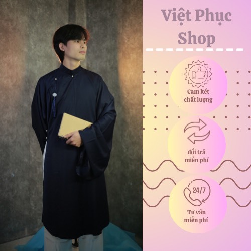 Áo tấc nam,cổ phục nam vải lụa cao cấp