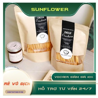 1kg túi zip giấy kraft - túi zip cửa sổ - túi zip đựng quà
