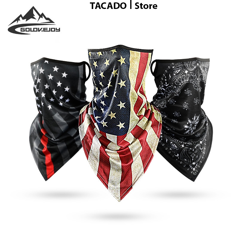 Khăn đa năng thay khẩu trang chống nắng chống bụi tam giác Golovejoy dùng đi phượt, đạp xe cho nam nữ  XTJ30