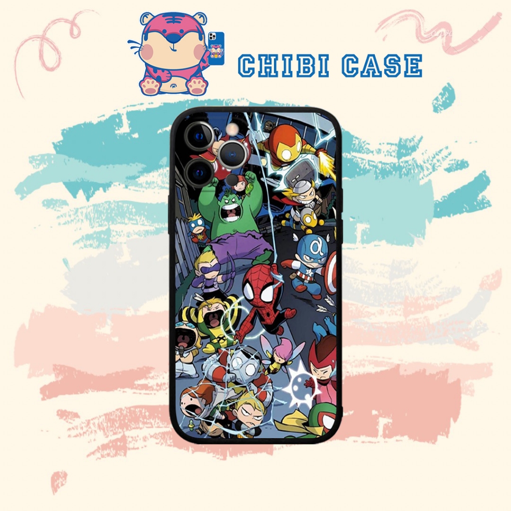 Ốp lưng ĐT siêu anh hùng marvel Chibi cho iPhone 6plus/6s/6splus/7/7plus/8/8plus/x/xs/11/12/pro/max/