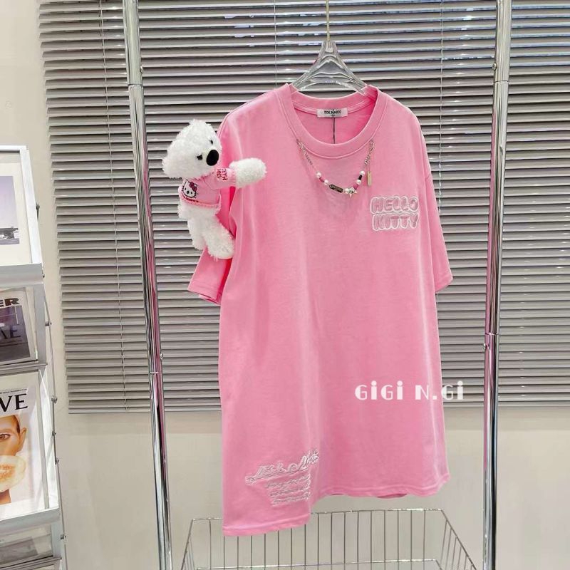 Áo phông 13De marzo hello kitty hồng