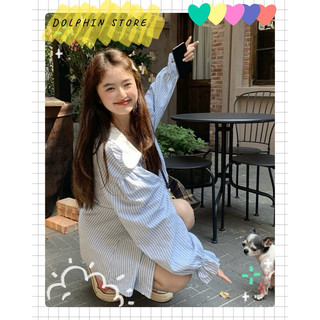 [DOLPHIN BIGSIZE] - Sơ mi nữ bigsize - Sơ mi cổ bèo bigsize