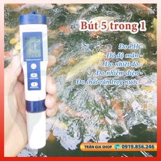Bút thử nước - Kiểm tra PH, nhiệt độ, đo nồng độ muối, độ nhiễm điện