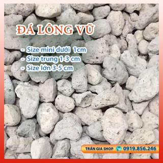 Đá lông vũ lọc nước hồ cá 100g