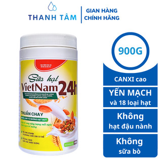 Sữa hạt vietnam24h 900g - canxi cao, nhiều loại hạt quý, thuần chay