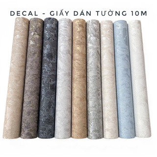 (10M) Giấy Dán Tường 3D, Decal dán tường, dán Kính siêu xinh, màu Xi Măng top bán chạy. 45CM x 10M.