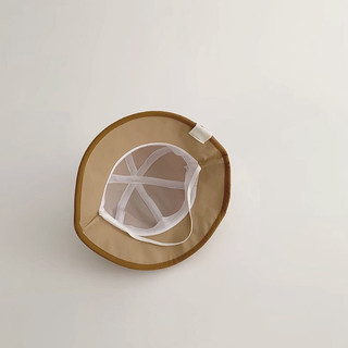 Mũ vành kaki gấu cho bé (46-50cm)