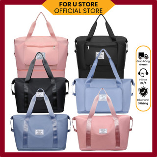 Túi xách 2 tầng đa năng gấp gọn, túi du lịch cỡ lớn, túi thời trang chống nước, chống xước For U