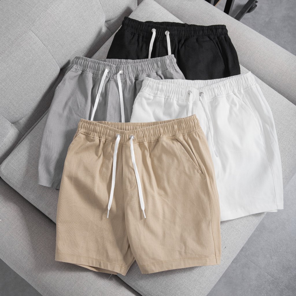 Quần Short Nam Kaki - Quần Short Nam form trên gối cotton co giãn TAHO Mã kaki 01-04.