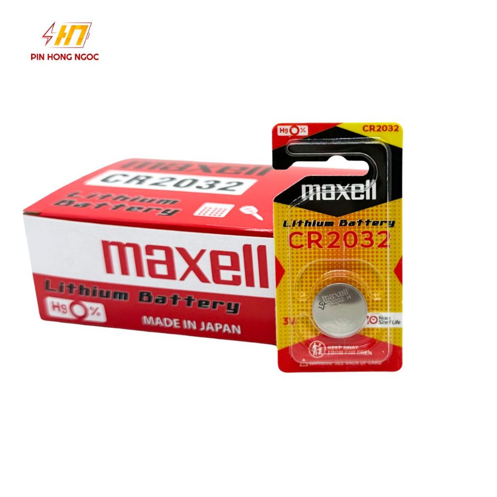 Vỉ 1 Viên Pin Maxell CR2032 / CR2025 / CR2016 Lithium 3V Cao Cấp Made In Japan - Hàng chính hãng