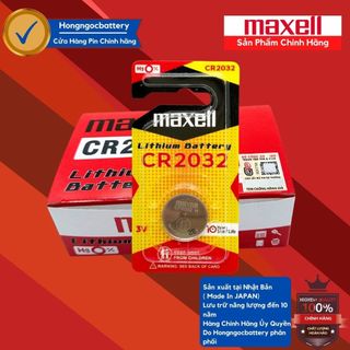 Pin CR2032 Siêu Bền 3V Maxell cao cấp Made In Japan - Hàng chính hãng