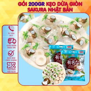 200gr kẹo dừa giòn thơm hiệu sakura từ nhật bản