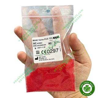 Bột pha màu cho nhựa nấu cường lực Mani Acrylic - Bột tạo gân Veins Pink Mani - Gói 1,6gr