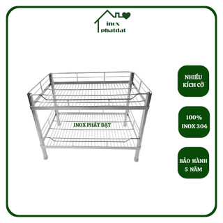 Kệ úp chén để bàn Inox 304 PHÁT ĐẠT (nhiều size) không rỉ sét, kệ bát, giá kệ úp bát (SP119)