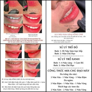 LÊ NA RUBY ]  mực mày màu NÂU ĐẬM chủ đạo