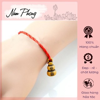 Vòng Tay Chỉ Đỏ May Mắn Mix hồ lô cầu bình an,may mắn