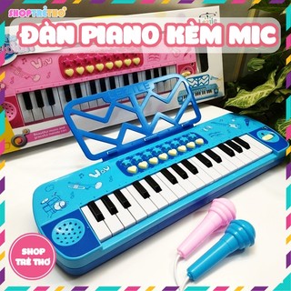 Đồ Chơi Đàn piano kèm mic phát nhạc cho bé tập chơi nhạc và hát theo giai điệu
