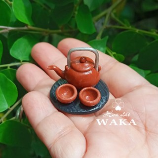 Bộ ấm trà mini 01- mô hình 1/12