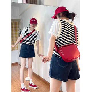  Quần Bò Giả Váy Xanh Đậm Phong Cách Hàn Quốc Kiểu Dáng Đơn Giản Năng Động Mùa Hè 