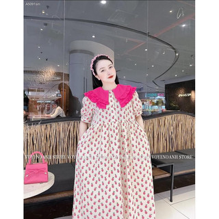 ĐẦM BABYDOLL HOA CỔ NHỌN