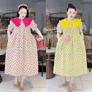 ĐẦM BABYDOLL HOA CỔ NHỌN