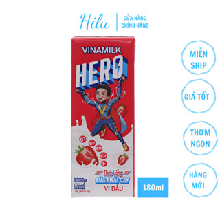 Lốc 4 hộp thức uống sữa trái cây đủ vị Vinamilk Hero 180ml