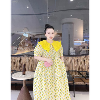 ĐẦM BABYDOLL HOA CỔ NHỌN