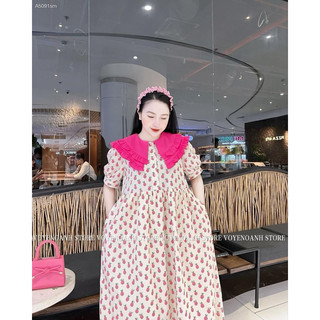 ĐẦM BABYDOLL HOA CỔ NHỌN