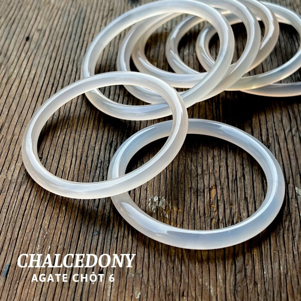 Vòng tay bản đũa manao trắng size 54-57mm siêu vip hàng kiểm định kèm hộp