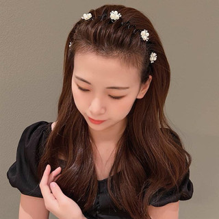Băng đô cài tóc lượn sóng đính Charm