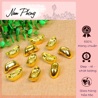 Thỏi vàng  thỏi bạc Thần Tài KIM phong thuỷ LOẠI size 2cm