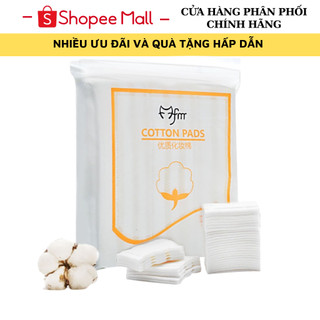 Bông tẩy trang 3 lớp Cotton Pads 222 miếng 100% cotton mềm mịn