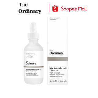 Serum The Ordinary Niacinamide 10% + Zinc 1% Giúp Cân Bằng Bã Nhờn Làm Sáng Da Thu Nhỏ Lỗ Chân Lông