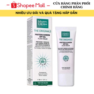 Kem Chống Nắng MartiDerm The Originals Proteos Screen SPF50+ Phổ Rộng Toàn Diện Cho Mọi Loại Da 40ml