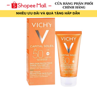 Kem chống nắng Vichy Capital Soleil SPF50 Cream/ Emulsion Toucher Sec Anti 50ml Chính Hãng- TTC Beauty