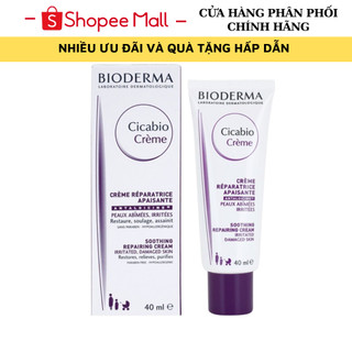 Kem Dưỡng Ẩm Phục Hồi Da Tổn Thương Bioderma Cicabio Crème 40ml và 100ml Của Pháp Chính Hãng