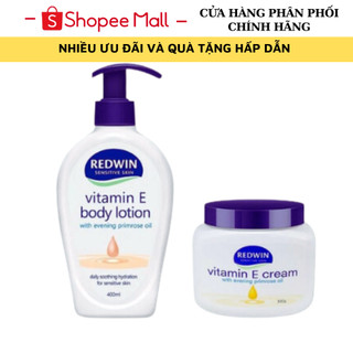 Kem dưỡng da mềm mịn Redwin Vitamin E Cream 300g xuất sứ Úc - Siêu dưỡng ẩm, ngăn ngừa nếp nhăn hiệu quả
