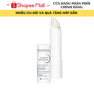 Son Dưỡng Môi Bioderma Atoderm Levres Stick Hydratant, Dưỡng Ẩm,Làm Mềm Và Ngừa Thâm Môi Hiệu Quả 4g