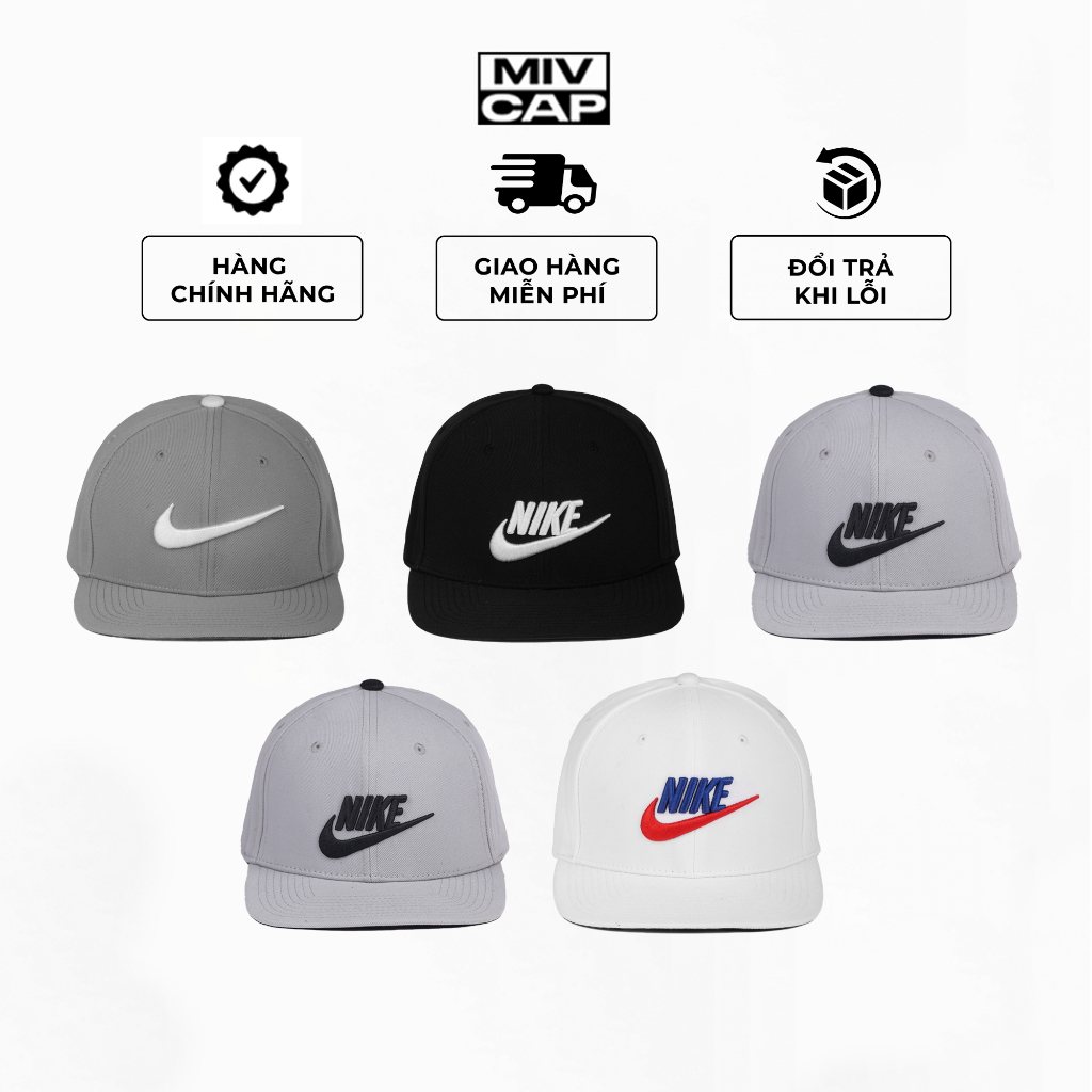 Mũ lưỡi trai snapback, nón kết thể thao logo thêu nổi phong cách