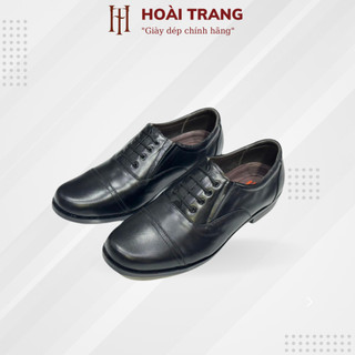 Giày sỹ quan mũi tròn màu trơn bóng hoài trang 100% da thật cao cấp thiết kế basic sang trọng