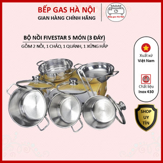 Bộ nồi fivestar 3 đáy, 5 món