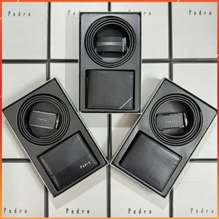 [ Fullbox + Túi xách ] Set ví thắt lưng nam Pedro, Combo quà tặng dây lưng nam và ví da cho nam lịch lãm sang trọng