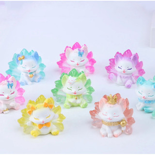 (BLINDBOX) Hộp Mù Mô Hình Hồ Ly 9 đuôi mini (ngẫu nhiên 1hộp/1bé)