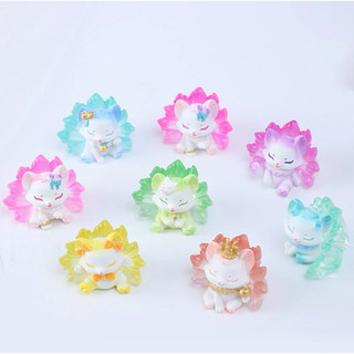 (BLINDBOX) Hộp Mù Mô Hình Hồ Ly 9 đuôi mini (ngẫu nhiên 1hộp/1bé)